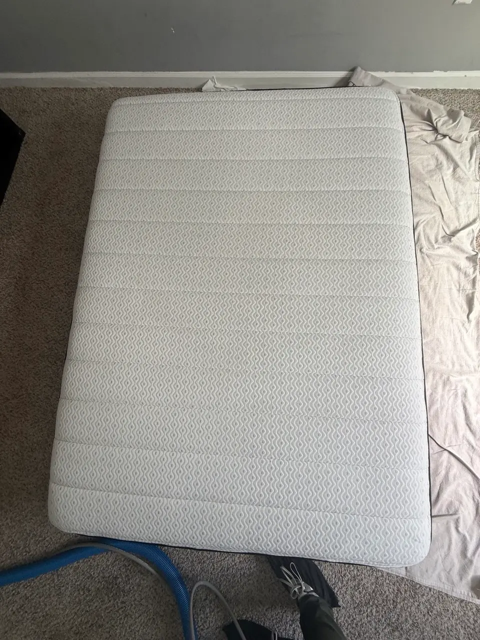 Mattress after steam cleaning and stain removal — Olympia, WA